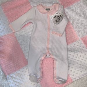 NEW MudPie Footed Sleeper - 0-3 Months - M…